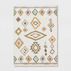 Yuma Area Kids' Rug Gold/Mint - Pillowfort™ -Hange Furni Store GUEST 0662dae5 196e 4ba2 b079 21793a3d4598
