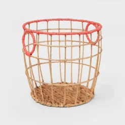 Natural With Fresh Melon Rim Kids' Woven Basket Red - Pillowfort™ -Hange Furni Store GUEST 0caadb0d 5ca9 4056 91ab 5de9473e59d1