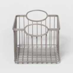 Wire Stackable Kids' Storage Basket Gray - Pillowfort™ -Hange Furni Store GUEST 0eed6cb5 4f5f 4d41 8876 72112c5b1a16
