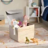 Large Natural Wood Rectangular Kids' Storage With Lid Gray - Pillowfort™ -Hange Furni Store GUEST 106f6013 00a9 44c8 bb8b 65523712ff72