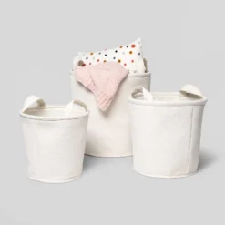 Waffle Kids' Storage Basket Cream - Pillowfort™ -Hange Furni Store GUEST 13af396b 73bc 4d4f 87bb 11bc2df622cb
