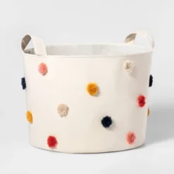 Pom-Pom Kids' Storage Basket Cream - Pillowfort™ -Hange Furni Store GUEST 13e4dbef df98 4d2c a3ff 314fc8722bbf