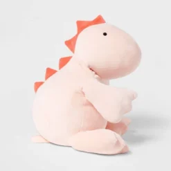 Dinosaur Weighted Plush Kids' Throw Pillow White/Blush - Pillowfort™ -Hange Furni Store GUEST 1b411338 de93 46f6 a961 3cf87871e33c