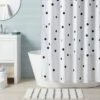 Dot Textured Kids' Shower Curtain Black - Pillowfort™ -Hange Furni Store GUEST 271ec68d c3c4 40f8 8b91 2d58ca14cce5