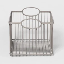 Wire Stackable Kids' Storage Basket Gray - Pillowfort™ -Hange Furni Store GUEST 31e4c075 94a5 4911 9f31 bffc15647574