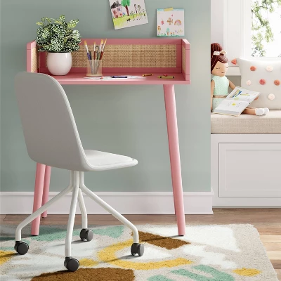 Rattan and Wood Kids' Desk Pink - Pillowfort™ Rattan And Wood Kids' Desk Pink - Pillowfort™ -Hange Furni Store GUEST 33e56759 d3fd 4442 abbc 29461639cdef