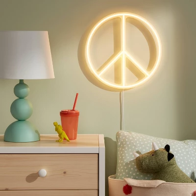 Peace Neon Kids' Wall Decor - Pillowfort™ Peace Neon Kids' Wall Decor - Pillowfort™ -Hange Furni Store GUEST 39965175 5882 49ea 8e16 e6073b2097b7
