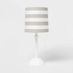 Striped Kids' Accent Lamp Gray - Pillowfort™ -Hange Furni Store GUEST 5ccdc555 0a09 42f6 aac2 91cbf842878a