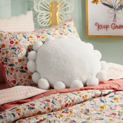 Floral Cotton Reversible Kids' Sham - Pillowfort™ -Hange Furni Store GUEST 6071b594 f4bc 44ef a74a 0d66fd04e217
