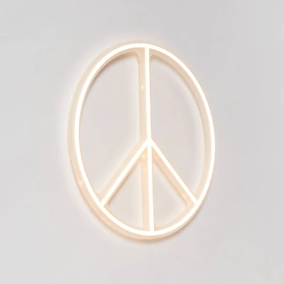 Peace Neon Kids' Wall Decor - Pillowfort™ Peace Neon Kids' Wall Decor - Pillowfort™ -Hange Furni Store GUEST 8760d761 38ac 400d bbca 2f8c901697c9