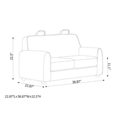 Upholstered Kids' Sofa Gray - Pillowfort™ -Hange Furni Store GUEST 8bd0e36e 147c 4c1d bcfb 73703a97ebdd