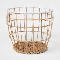 Kids' Woven Basket Natural With White Rim - Pillowfort™ -Hange Furni Store GUEST 92a32589 ee3e 4487 935d 5e382fad68f7