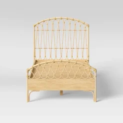 Twin Rattan Kids' Bed Natural - Pillowfort™