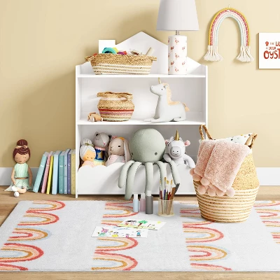 4'x5'6" Printed Rainbow Tufted Kids' Rug - Pillowfort™ 4'x5'6" Printed Rainbow Tufted Kids' Rug - Pillowfort™ -Hange Furni Store GUEST 95976213 4116 41d7 97f3 652930ae8192