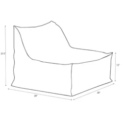 Armless Lounge Kids' Chair Gray - Pillowfort™ 6 Armless Lounge Kids' Chair Gray - Pillowfort™ -Hange Furni Store GUEST 966b9091 5c5b 4f7f 8216 3d51e3ee45b1