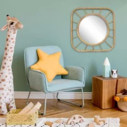 Bamboo Square Kids' Mirror - Pillowfort™ -Hange Furni Store GUEST 99a249e2 98b5 435c a932 7b528c78c6c6