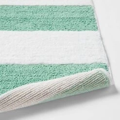 Rugby Striped Kids' Bath Rug Teal - Pillowfort™ -Hange Furni Store GUEST a9e6f774 c7ac 4f9b be70 54eb06fa0893