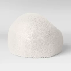 Long Fur Kids' Bean Bag Cream - Pillowfort™ -Hange Furni Store GUEST b3272a7d 00c1 4f6a aeac 00c60339218b