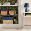 Medium Natural Wood Kids' Storage With Lid Navy - Pillowfort™ -Hange Furni Store GUEST b5bcd381 a914 404d b44e 860cc1938c6e 1