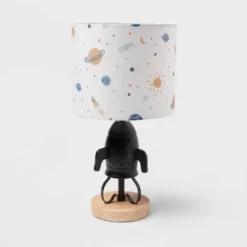 Spaceship Figural Kids' Table Lamp Black - Pillowfort™ -Hange Furni Store GUEST b953c39f 7371 46a8 af8c cd9aba209288