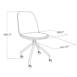 Rolling Kids' Desk Chair - Pillowfort™ -Hange Furni Store GUEST c506529f 509a 4830 adac 351a76fbb9d6