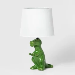 Dinosaur Kids' Table Lamp Green - Pillowfort™ -Hange Furni Store GUEST cac86f5f 7976 4338 a4ff da1c7dbc99cb