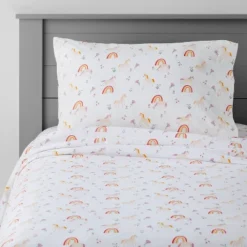 Unicorn Cotton Kids' Sheet Set - Pillowfort™ -Hange Furni Store GUEST cad551e2 006e 4686 a716 d5d65a113198