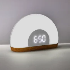 Wake Up Light Rise With Wood Kids' Nightlight - Pillowfort™ -Hange Furni Store GUEST d1876ddf 027a 425b 9e09 6bfb5b7d6eed