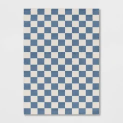 Area Kids' Rug Checker Blue - Pillowfort™ -Hange Furni Store GUEST d2e2f29b 28fe 4538 bb19 6c3e0af9e11b
