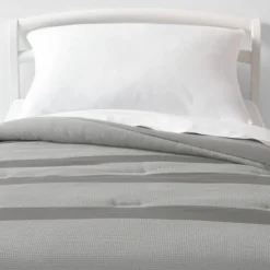 Toddler Waffle Striped Kids' Comforter - Pillowfort™ -Hange Furni Store GUEST d5875a89 3bd6 4ca3 847d c1bbf0c826d4