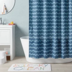 Wave Kids' Shower Curtain Blue - Pillowfortâ˘