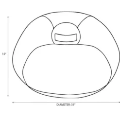 Fuzzy Fur Kids’ Bean Bag - Pillowfort™ -Hange Furni Store GUEST d6c9190f e60e 4413 9358 af1a54732d28