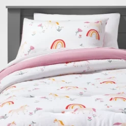 Unicorn Cotton Kids' Comforter Set - Pillowfort™ -Hange Furni Store GUEST dd444604 f1f1 4a7b bea8 4764d530daf3