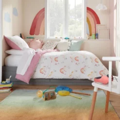 4'x5'6" Ombre Neon Rainbow Tufted Kids' Rug - Pillowfort™ -Hange Furni Store GUEST e89a3c7b 93e5 4668 a657 44c8522a489e 2