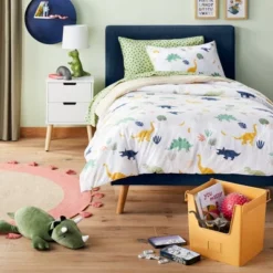 Dinosaur Cotton Kids' Comforter Set - Pillowfort™ -Hange Furni Store GUEST f84c0b17 f183 4358 8b75 9e51b0c65099