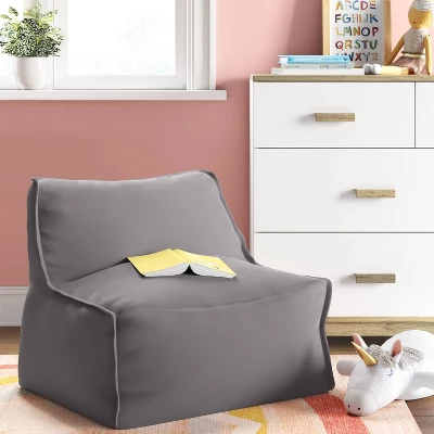 Armless Lounge Kids' Chair Gray - Pillowfort™ Armless Lounge Kids' Chair Gray - Pillowfort™ -Hange Furni Store GUEST f852f938 1162 4a44 8122 d9fe1d5965c5