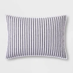 Chambray Striped Kids' Sham - Pillowfort™ -Hange Furni Store GUEST fb526645 755a 4412 920a 59597bab4dd7