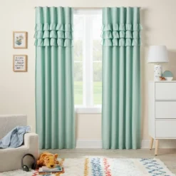 Ruffle Blackout Kids' Curtain Panel - Pillowfortâ˘