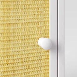 Rattan And Wood Bedside Kids' Table White - Pillowfort™ -Hange Furni Store GUEST fef8c302 87e3 4bef 800c 076600a0acbf